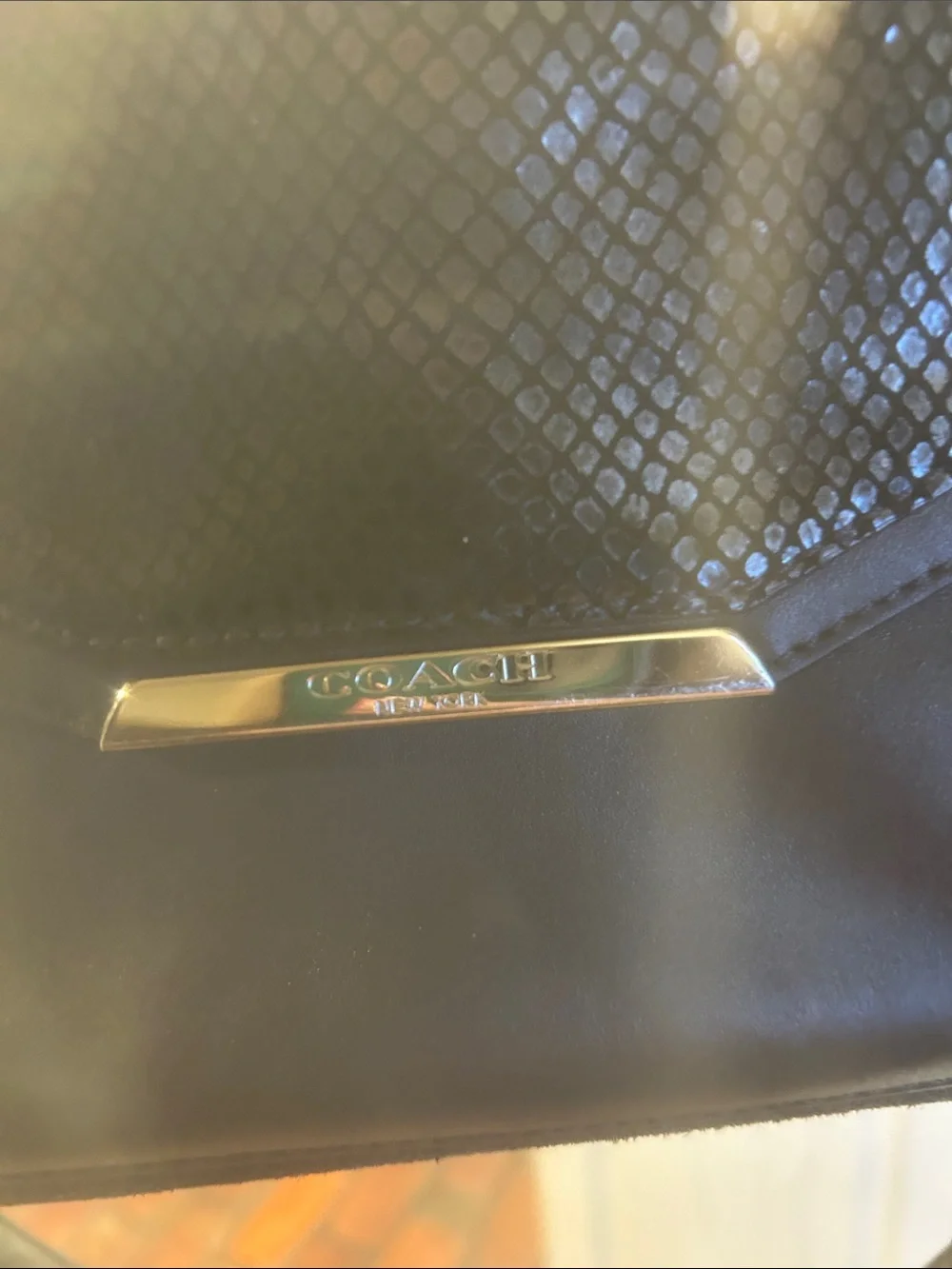 Coach Taylor Suede and Snakeskin Embossed Leather Carryall/Satchel